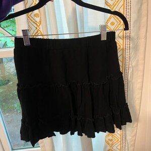 Black Flowy Princess Polly Skirt